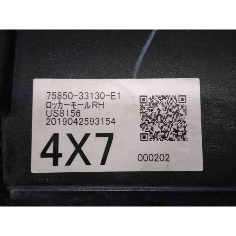 Recambio de faldon lateral para toyota camry (xv70) hybrid advance referencia OEM IAM 7585033130E1 - Marrón 3