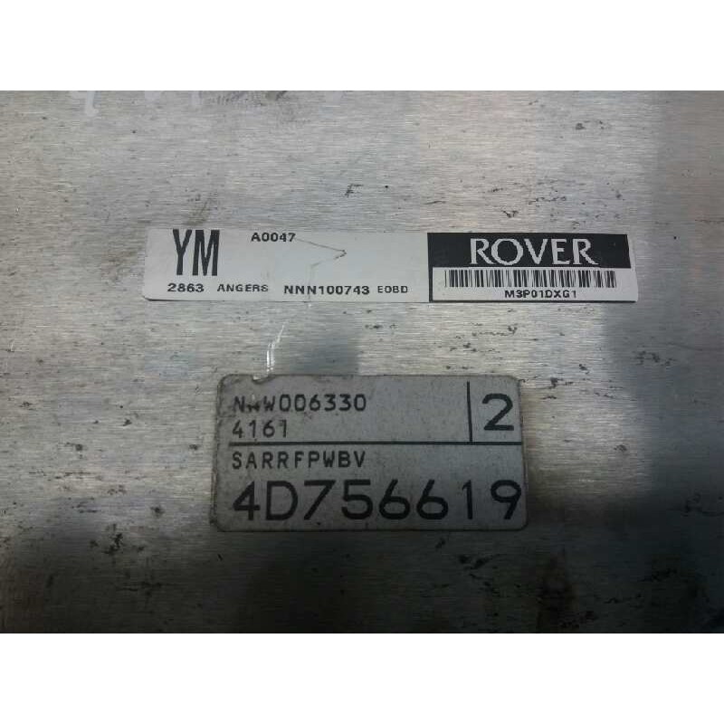 Recambio de centralita motor uce para mg streetwise 1.4 referencia OEM IAM 4D756619 NNN100743 2