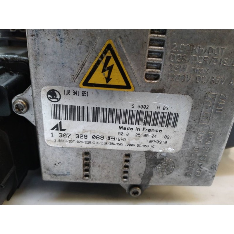 Recambio de faro izquierdo para skoda octavia berlina (1u2) laurin & klement referencia OEM IAM 1U0941651 1307329069 - Negro 3