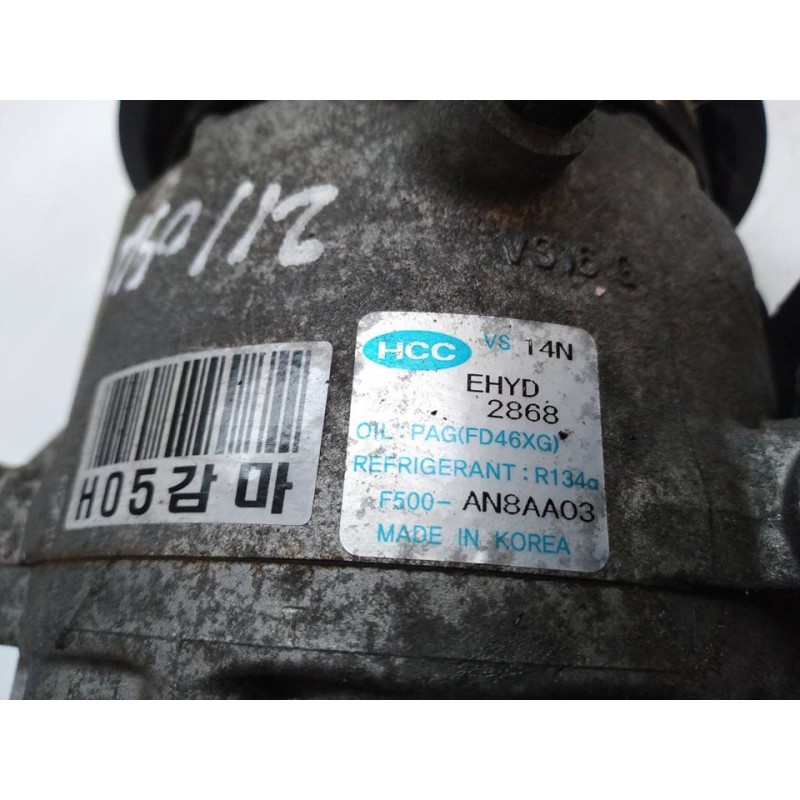 Recambio de compresor aire acondicionado para hyundai i30 comfort referencia OEM IAM F500AN8AA03 EHYD2868 HCC - Rojo 4
