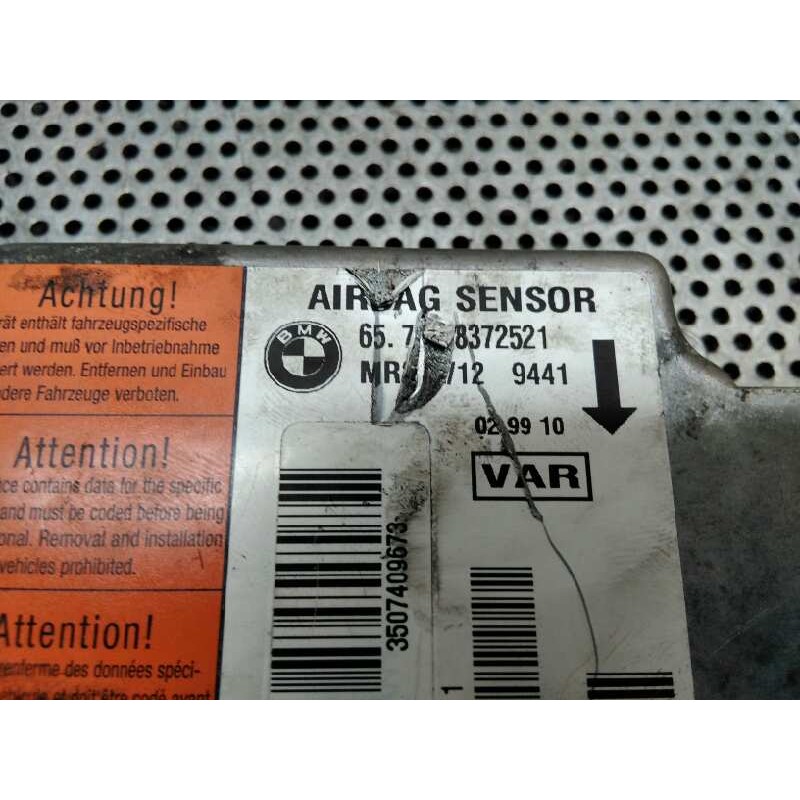 Recambio de centralita airbag para bmw serie 3 berlina (e46) 320d referencia OEM IAM 65778372521 - Negro 2