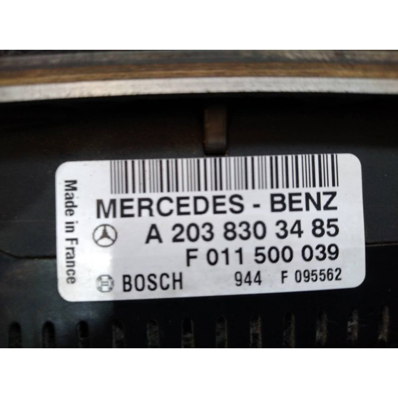 Recambio de mando climatizador para mercedes-benz clase clk (w209) coupe 200 compressor (209.342) referencia OEM IAM A2038303485 2