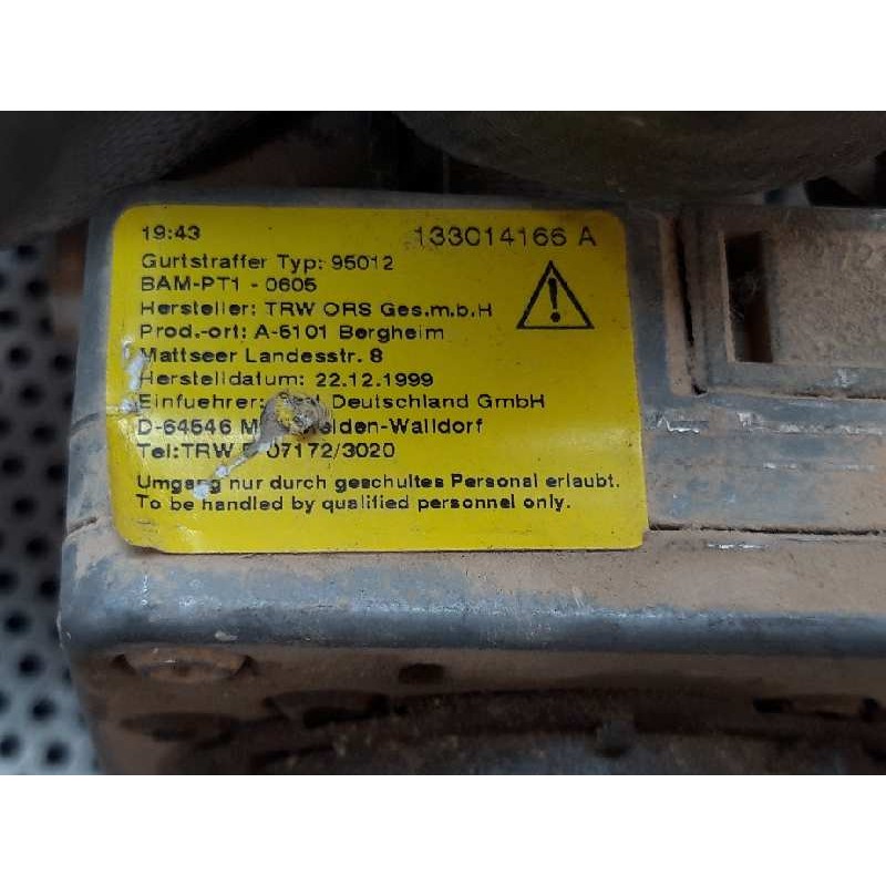 Recambio de cinturon seguridad delantero derecho para seat toledo (1m2) referencia OEM IAM 133014166A 130041 2