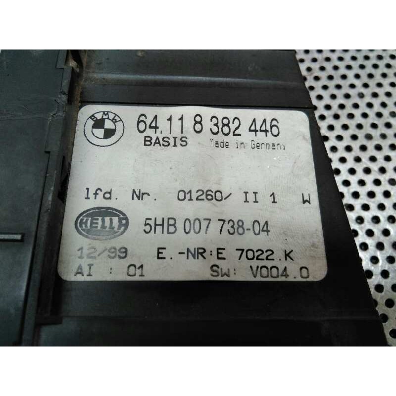 Recambio de mando climatizador para bmw serie 3 berlina (e46) 320d referencia OEM IAM 64118382446 5HB00773804 - Negro 2