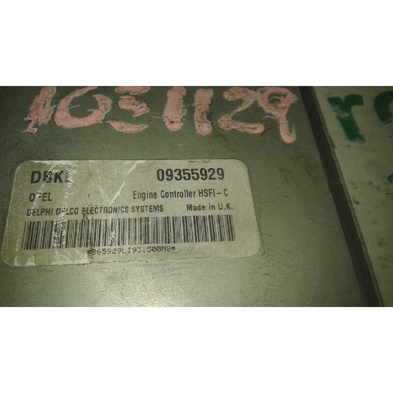 Recambio de centralita motor uce para opel astra g berlina 1.6 16v referencia OEM IAM 09355929 2