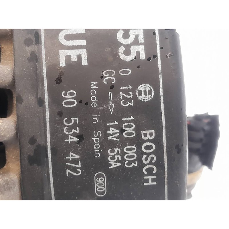 Recambio de alternador para opel corsa b 1.2 16v cat (x 12 xe / lw4) referencia OEM IAM 0123100003 90534472 BOSCH - Gris 4