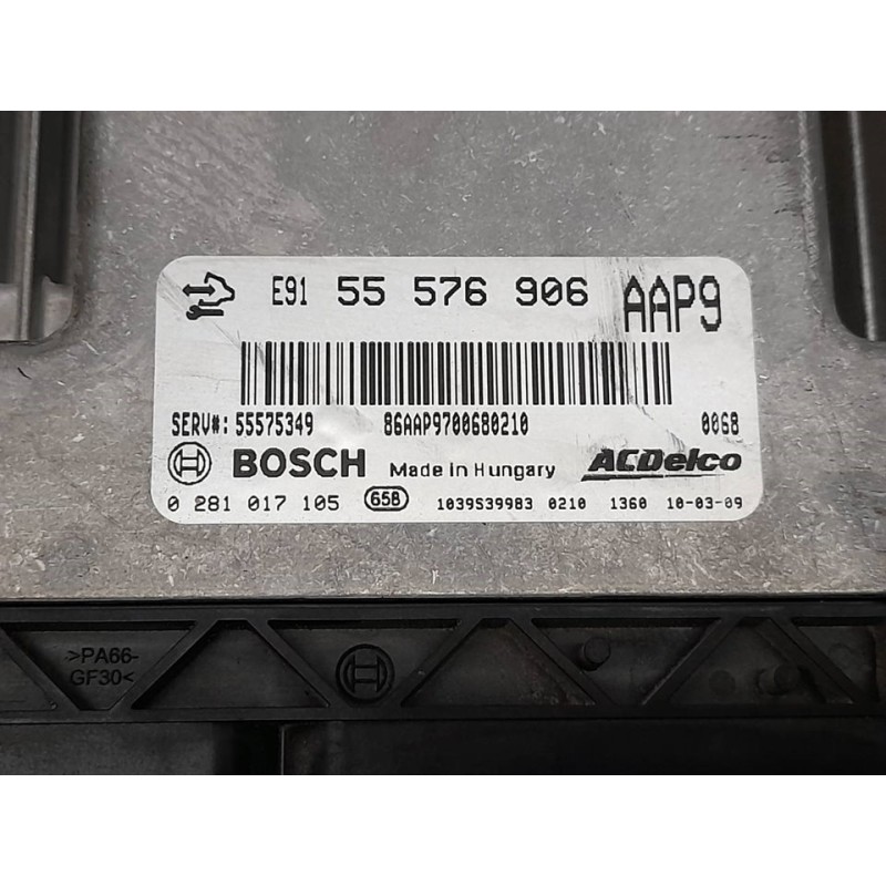 Recambio de centralita motor uce para opel insignia berlina essentia referencia OEM IAM 0281017105 55576906 BOSCH 2