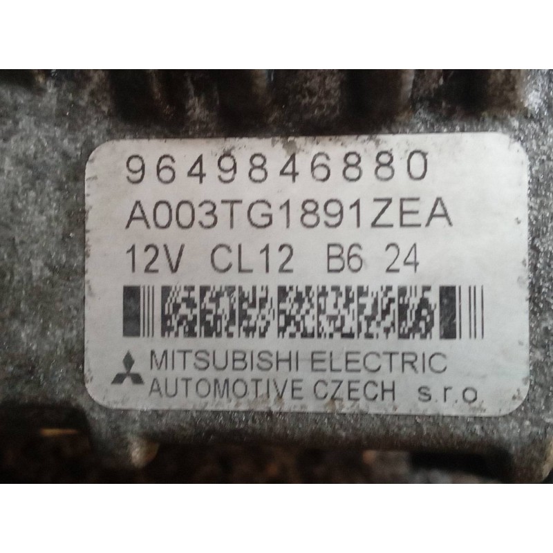 Recambio de alternador para peugeot 407 st confort referencia OEM IAM 9649846380 A003TG1891ZEA MITSUBISHI 5