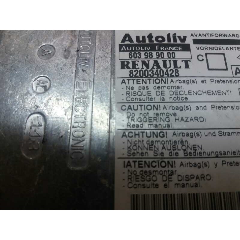Recambio de centralita airbag para renault megane ii berlina 5p 1.4 16v referencia OEM IAM 8200340428 603989000 - Negro 2