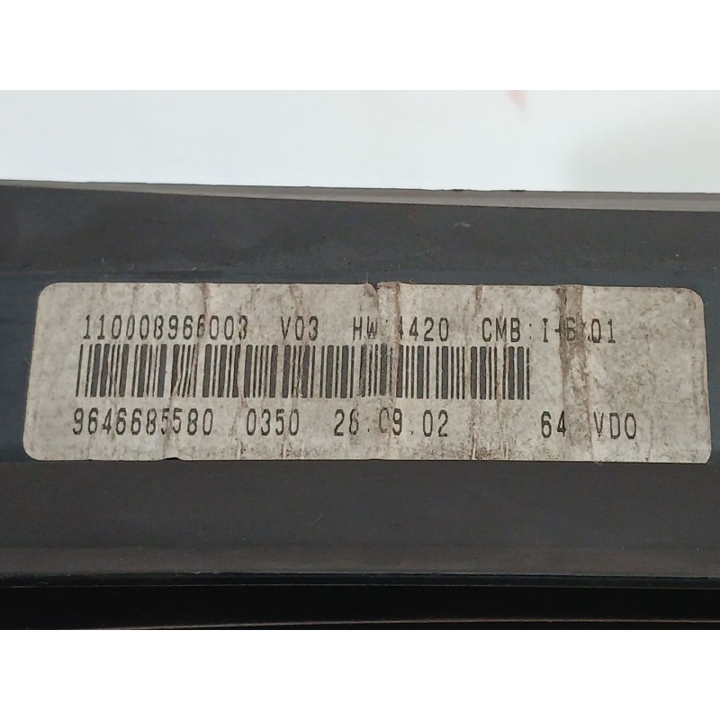 Recambio de cuadro instrumentos para citroën xsara picasso 2.0 hdi cat (rhy / dw10td) referencia OEM IAM 964668580 966003 VDO - Gris 2