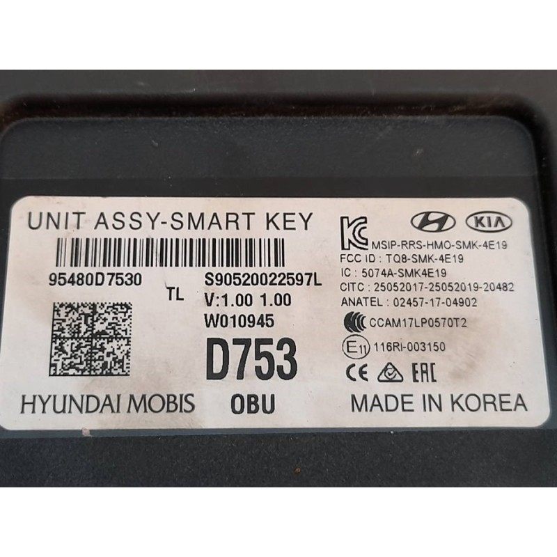 Recambio de centralita check control para hyundai tucson tecno mild-hybrid 2wd referencia OEM IAM 95480D7530  S90520022597L - Rojo 3