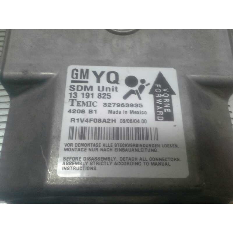 Recambio de centralita airbag para opel astra h berlina 1.7 16v cdti referencia OEM IAM 13191825 327963935 TEMIC - Azul 2