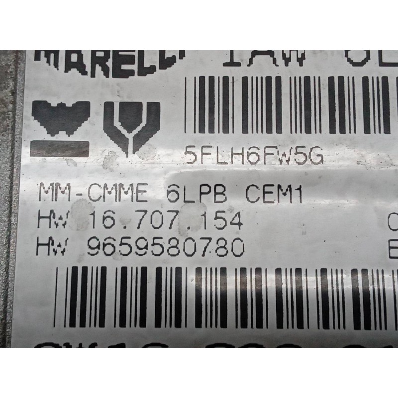 Recambio de centralita motor uce para peugeot 407 st confort referencia OEM IAM 9659580780 SW9660685380 SW16826014 3