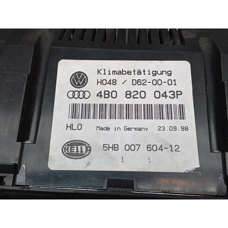 Recambio de mando climatizador para audi a6 berlina (4b2) 1.8 t referencia OEM IAM 4B0820043P 5HB00760412 HELLA - Verde 3