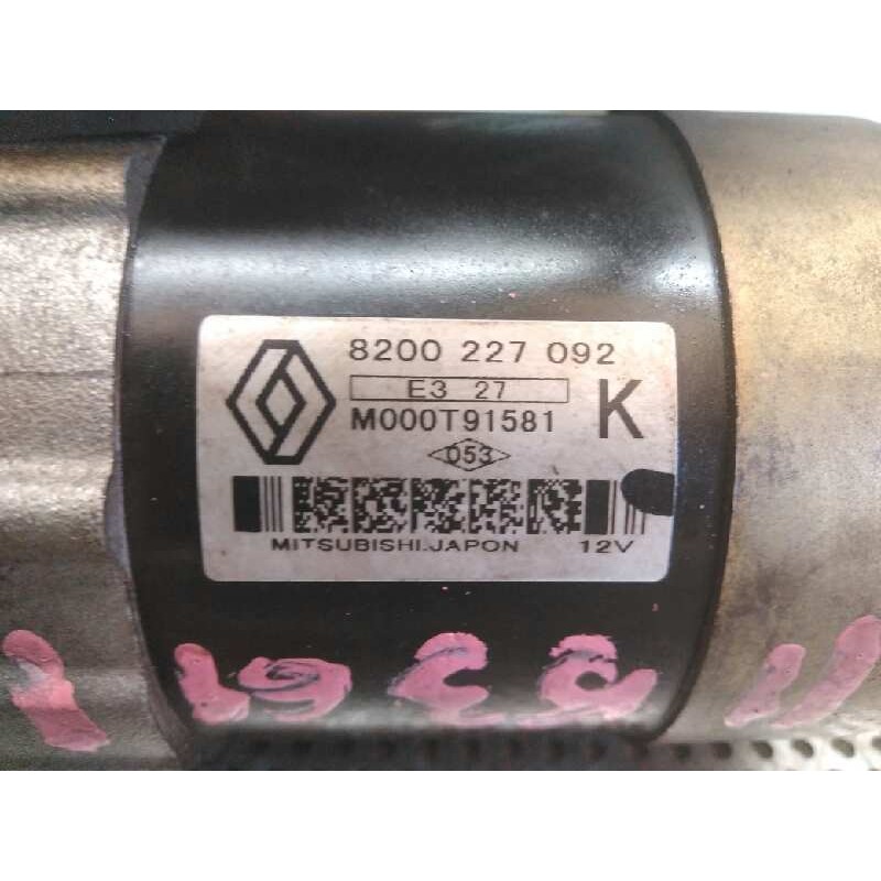 Recambio de motor arranque para renault scenic ii 1.5 dci diesel referencia OEM IAM 8200227092 M000T91581 MITSUBISHI - Gris 3
