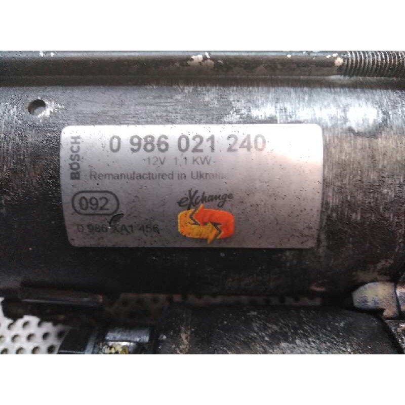 Recambio de motor arranque para opel corsa c cosmo referencia OEM IAM 0986021240 - Blanco 2