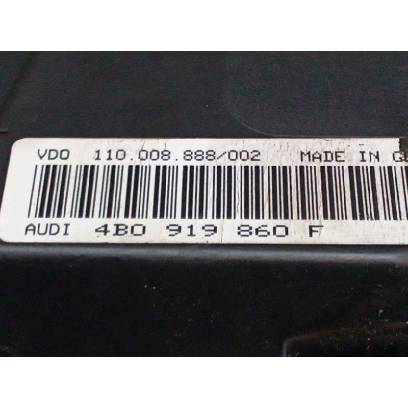 Recambio de cuadro instrumentos para audi a6 berlina (4b2) 1.8 t referencia OEM IAM 4B0919860F - Verde 4