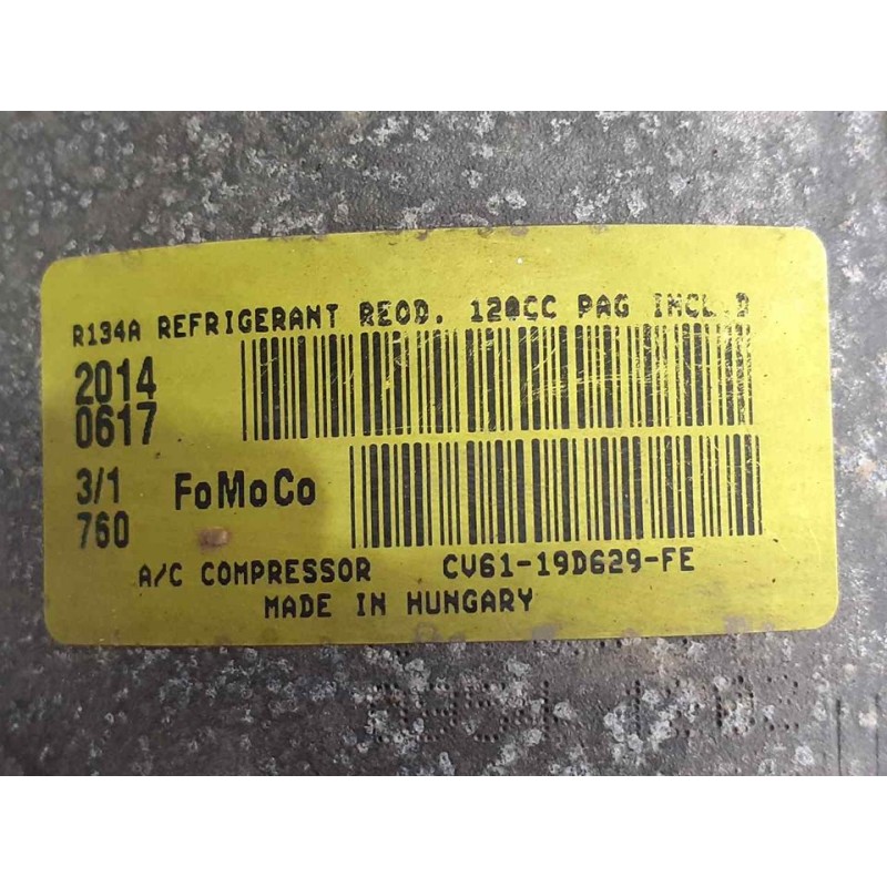 Recambio de compresor aire acondicionado para ford focus lim. (cb8) edition referencia OEM IAM CV6119D629FE - Blanco 2
