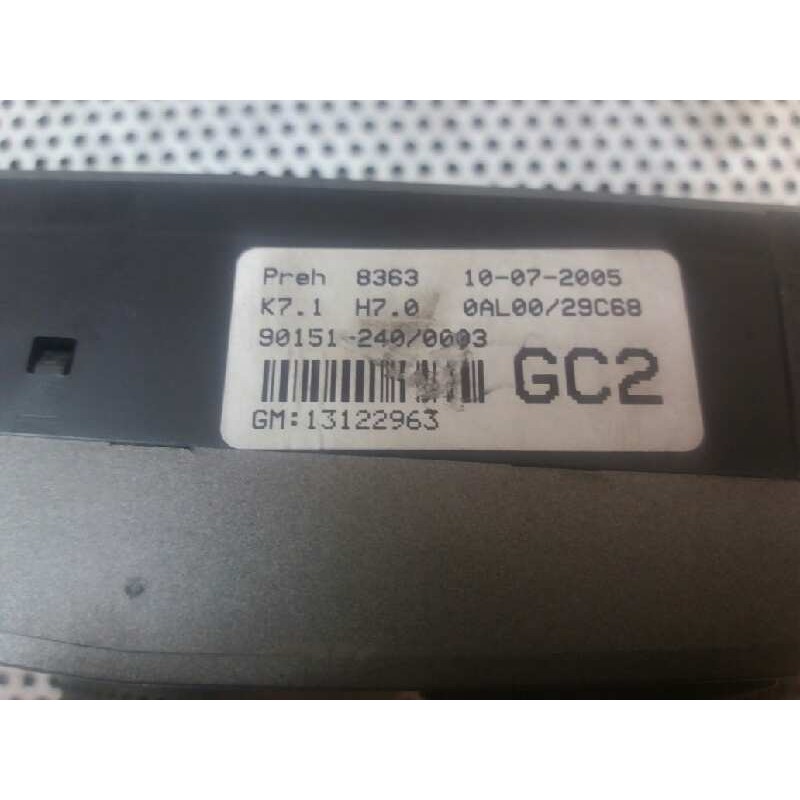 Recambio de mando climatizador para opel astra gtc 1.7 16v cdti referencia OEM IAM 901512400003 13122963 - Gris 4