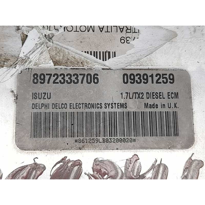 Recambio de centralita motor uce para opel corsa c club referencia OEM IAM 8972333706 09391259 - Gris 3