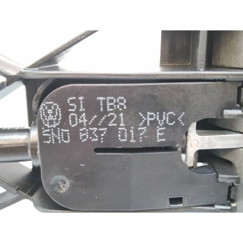 Recambio de maneta exterior delantera derecha para skoda fabia ambition plus referencia OEM IAM 5N0837017E - Blanco 2