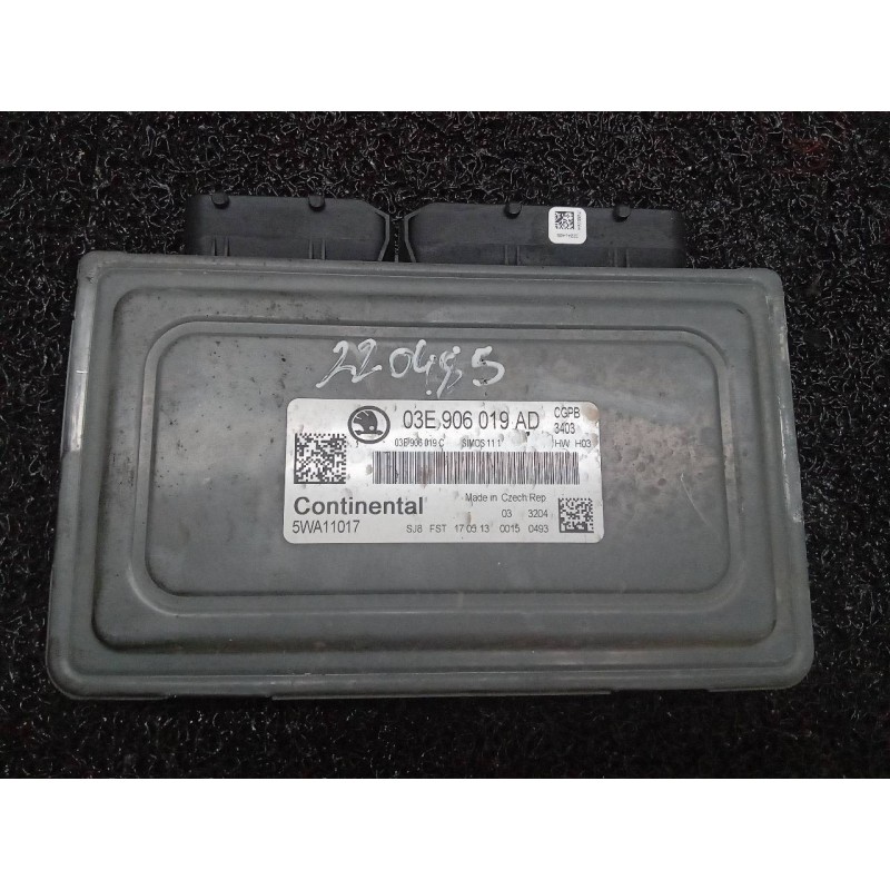 Recambio de centralita motor uce para skoda fabia (5j2 ) ambition referencia OEM IAM 03E906019AD 5WA11017 03E906019C