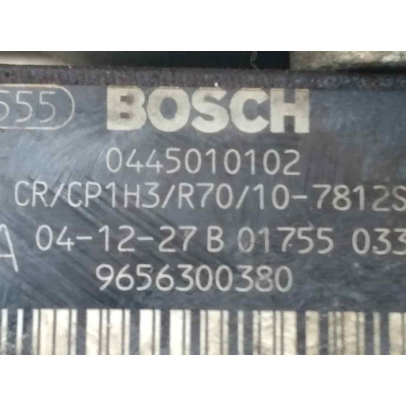 Recambio de bomba inyeccion para ford fiesta (cbk) ambiente referencia OEM IAM 0445040102 9656300380 BOSCH 3