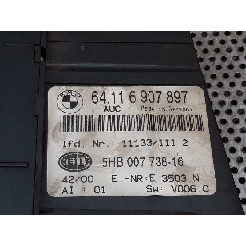 Recambio de mando climatizador para bmw serie 3 berlina (e46) 320d referencia OEM IAM 64116907897 5HB00773816 - Gris 2