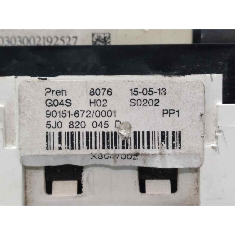 Recambio de mando calefaccion / aire acondicionado para skoda fabia (5j2 ) ambition referencia OEM IAM 5J0820045D 3