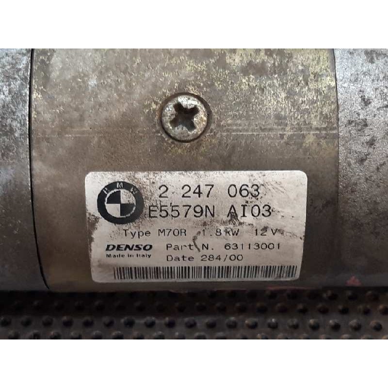Recambio de motor arranque para bmw serie 3 berlina (e46) 320d referencia OEM IAM 2247063 63113001 - Gris 5