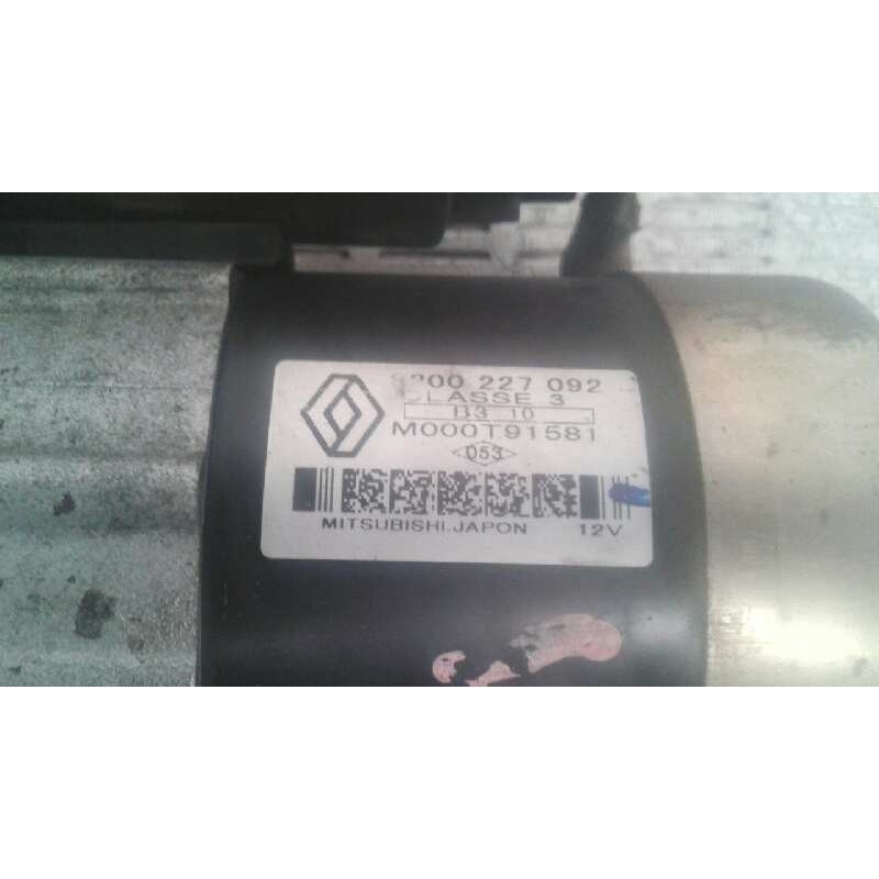 Recambio de motor arranque para renault megane ii berlina 5p 1.5 dci diesel referencia OEM IAM 8200227092 M000T91581 MITSHUBITSH - Azul 3