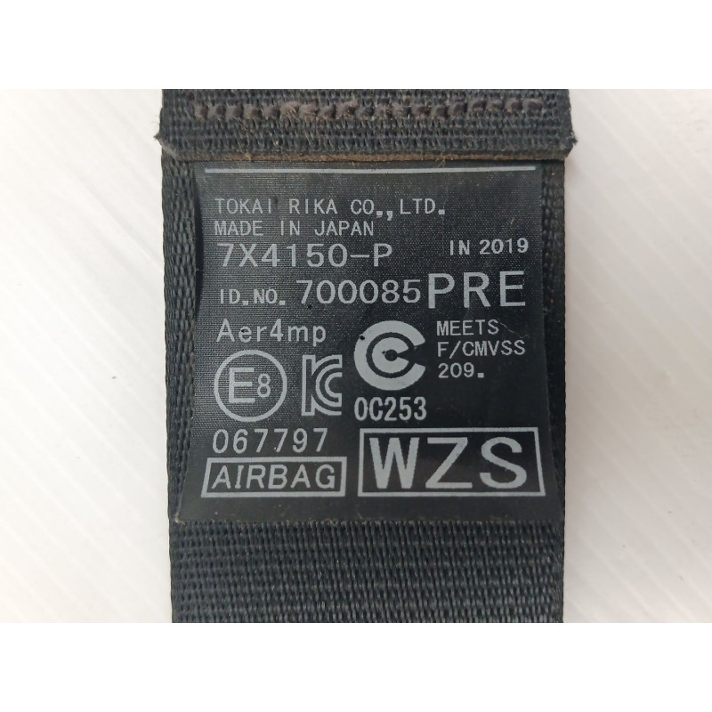 Recambio de cinturon seguridad delantero izquierdo para toyota camry (xv70) hybrid advance referencia OEM IAM 7X4150P - Marrón 2