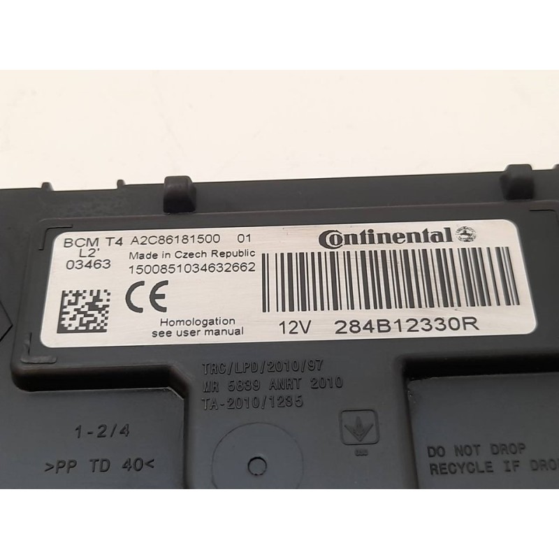 Recambio de caja reles / fusibles para dacia sandero stepway referencia OEM IAM A2C86181500 284B12330R CONTINENTAL - Blanco 3