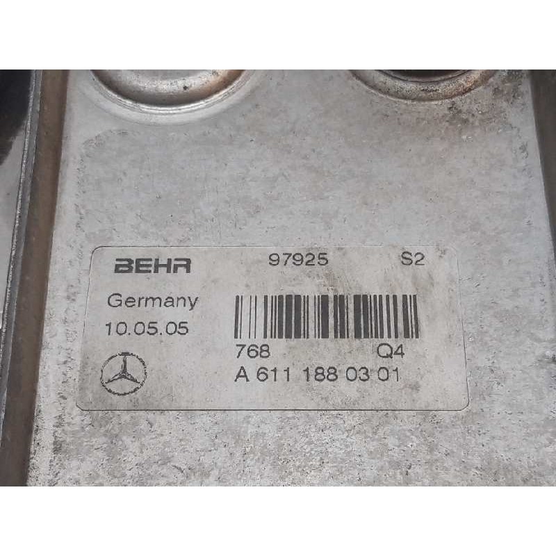 Recambio de enfriador aceite motor para mercedes-benz sprinter 02.00  caja cerrada 211 cdi (901.6/902.661-662) referencia OEM IA - Blanco 3