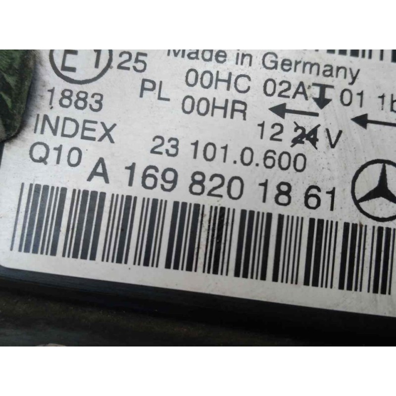 Recambio de faro derecho para mercedes-benz clase b (w245) 180 cdi (245.207) referencia OEM IAM A1698201861 - Negro 2