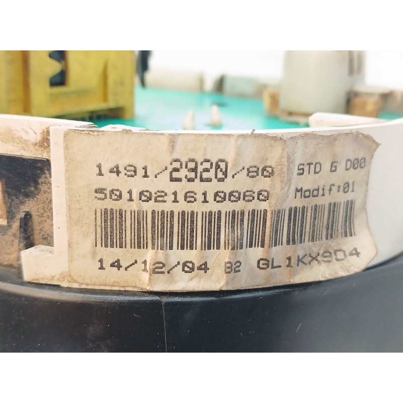 Recambio de cuadro instrumentos para peugeot 806 (221) 2.0 hdi referencia OEM IAM 1491292080 - Gris 2