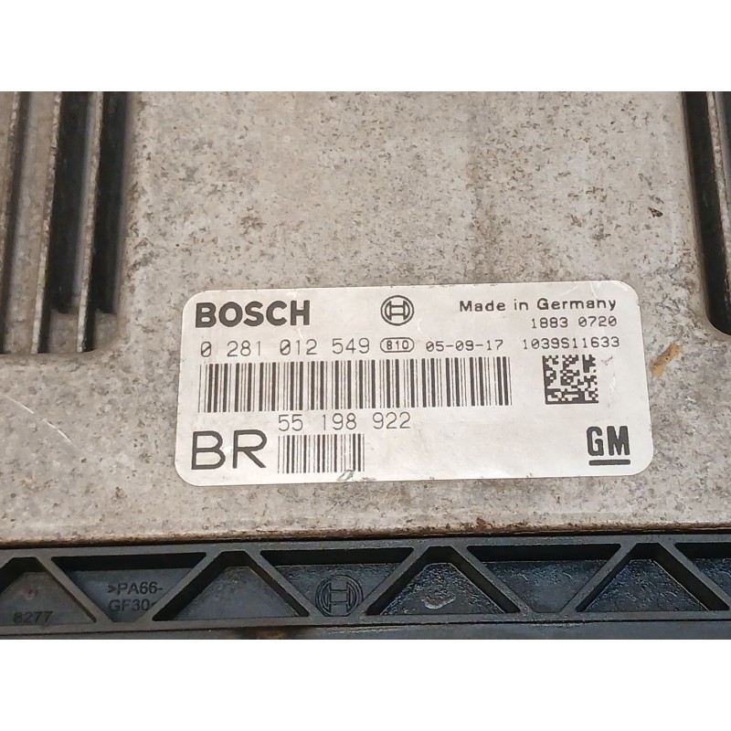 Recambio de centralita motor uce para opel zafira b enjoy referencia OEM IAM 0281012549 55198922 BOSCH - Negro 2