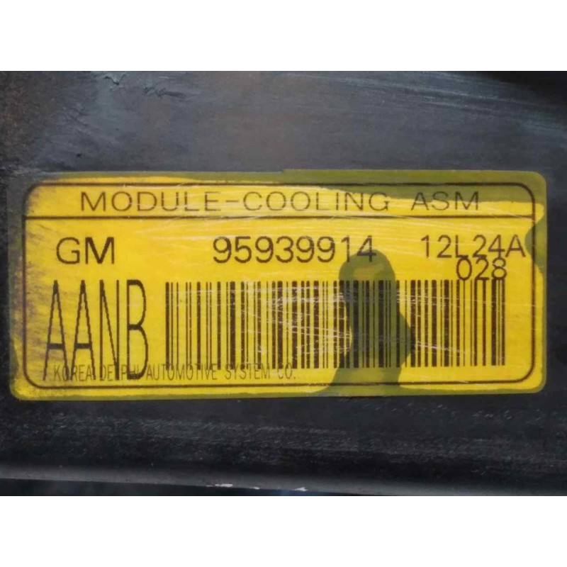 Recambio de electroventilador para chevrolet aveo berlina hatchback ltz referencia OEM IAM 95939914 95018152 BOSCH - Negro 2