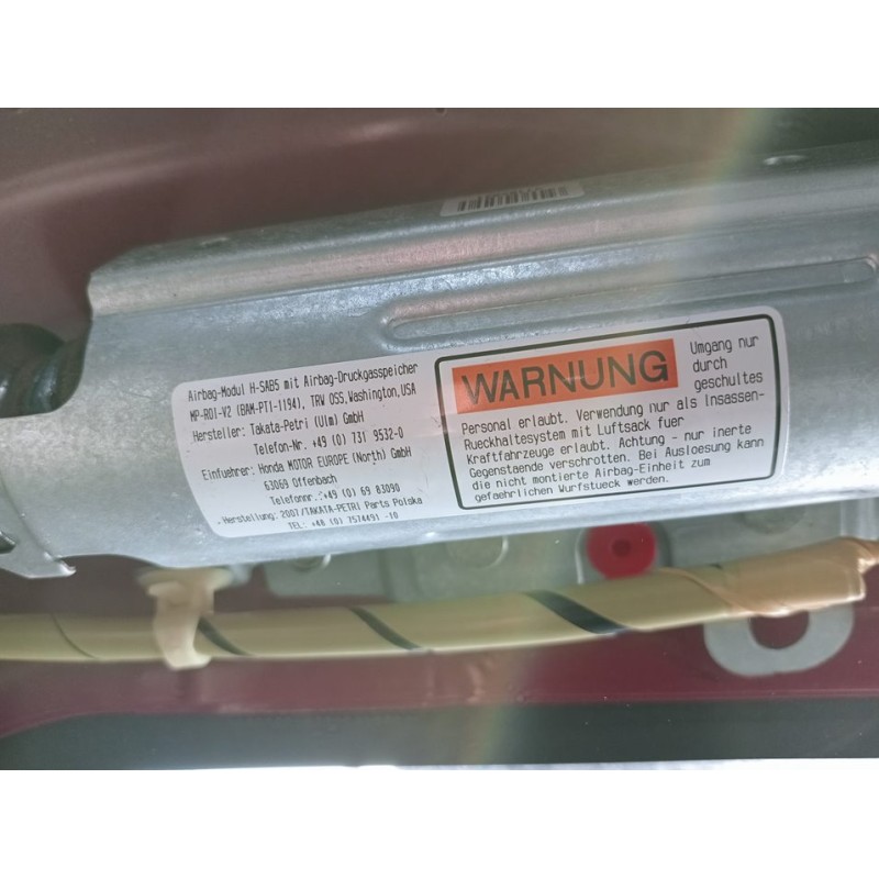 Recambio de airbag cortina delantero izquierdo para honda civic berlina (fn) 1.8 type s referencia OEM IAM - Rojo
