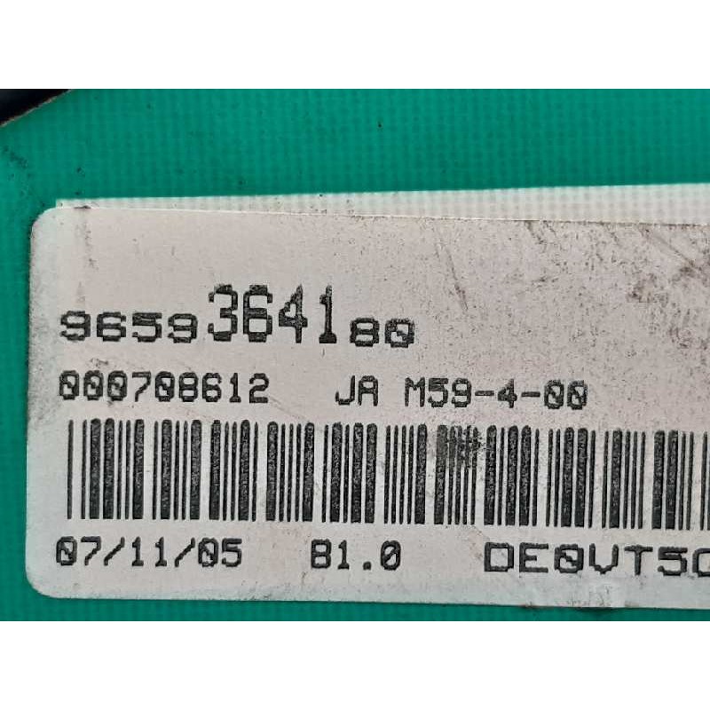 Recambio de cuadro instrumentos para peugeot partner (s2) combiespace referencia OEM IAM 9659364180 - Blanco 4