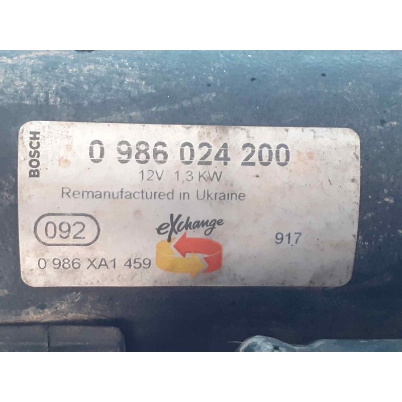 Recambio de motor arranque para fiat doblo (119) 1.3 16v multijet active com. (55kw) referencia OEM IAM 0986024200 - Blanco 3