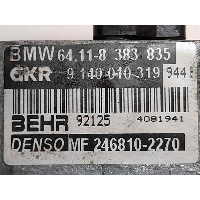 Recambio de resistencia calefaccion para bmw serie 5 berlina (e39) 525tds referencia OEM IAM 9140010319 64118383835 BEHR - Gris 4