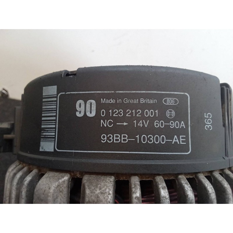 Recambio de alternador para ford mondeo berlina/familiar (fd) 1.8 16v cat referencia OEM IAM 0123212001 60861 BOSCH 4