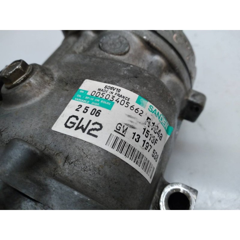 Recambio de compresor aire acondicionado para opel corsa c silverline referencia OEM IAM 1513F 13197538 SANDEM - Negro 2
