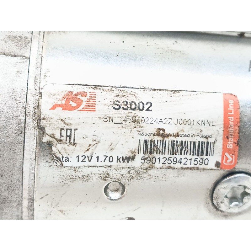 Recambio de motor arranque para peugeot boxer caja cerr. acristalado (rs3200)(230)('02) 1400 td referencia OEM IAM S3002 - Blanco 2