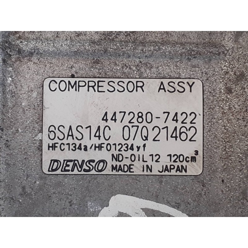 Recambio de compresor aire acondicionado para mercedes-benz clase cla (w117) cla 220 cdi (117.303) referencia OEM IAM 6SAS14C 44 2
