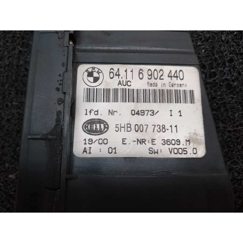 Recambio de mando climatizador para bmw serie 3 berlina (e46) 318i referencia OEM IAM 64116902440 5HB00773811 HELLA - Azul 2