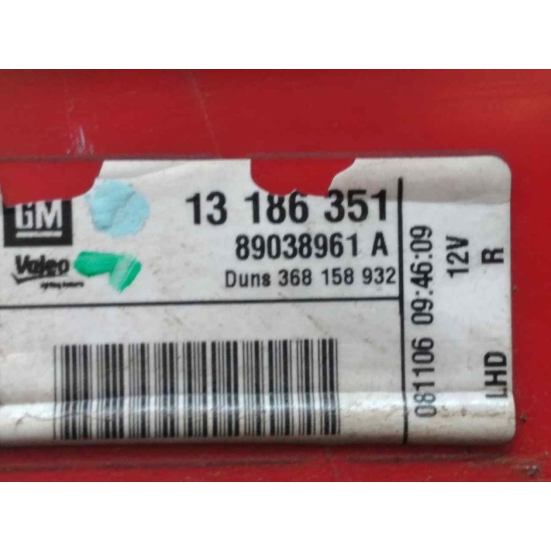 Recambio de piloto trasero derecho para opel corsa d enjoy referencia OEM IAM 13186351 - Gris 3