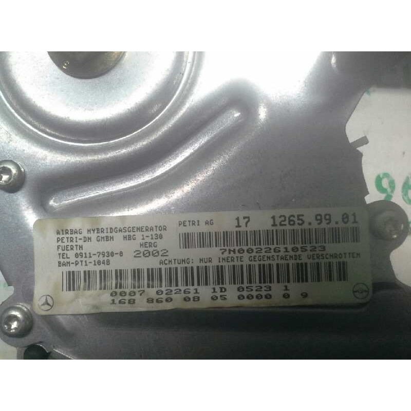 Recambio de kit airbag para mercedes-benz clase a (w168) 190 (168.032) referencia OEM IAM - Gris 7