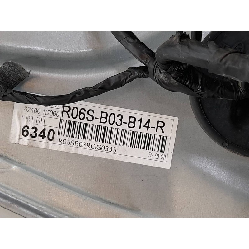 Recambio de elevalunas delantero derecho para kia carens (un) emotion referencia OEM IAM R060SB03B14R - Negro 5
